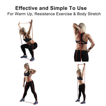 Pull up Resistance Band Mobility Stretch Powerlifting Black 25-65Lbs